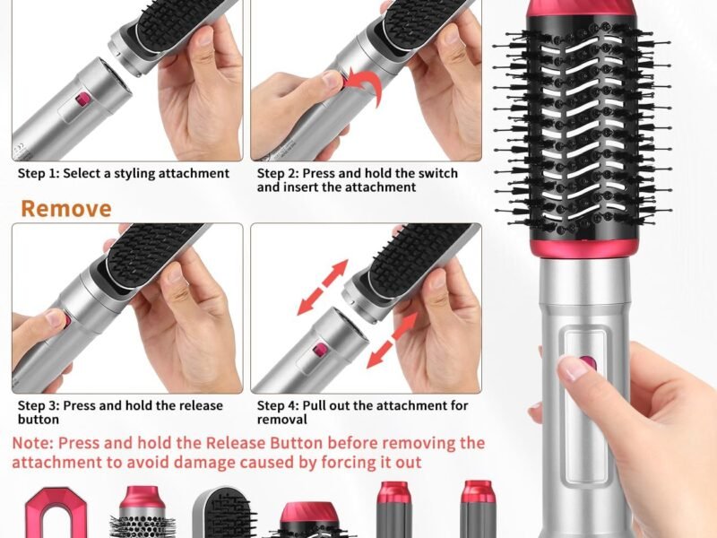 Escova Secador de Cabelo Air Styler 6 em 1: A Revolução nos Penteados