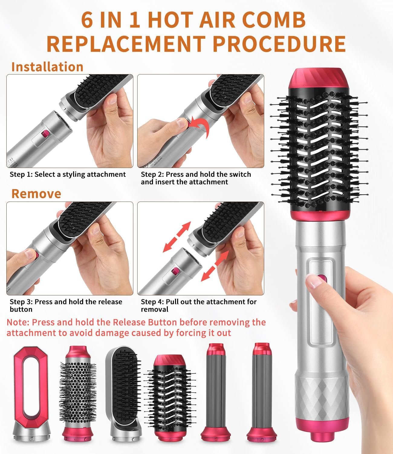 Escova Secador de Cabelo Air Styler 6 em 1: A Revolução nos Penteados