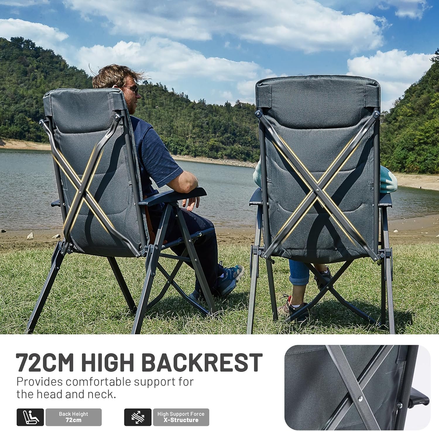 Cadeira de Campismo Timber Ridge: Conforto e Praticidade em Cada Aventura