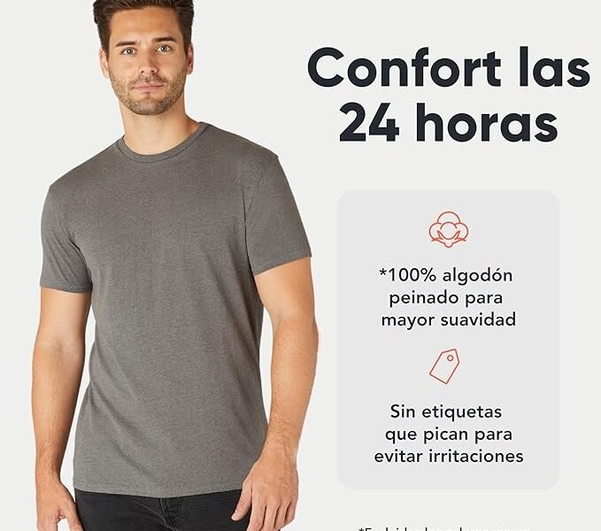 T-Shirt FM Londres: Conforto e Estilo em Pacotes de 3 ou 5 para Homens