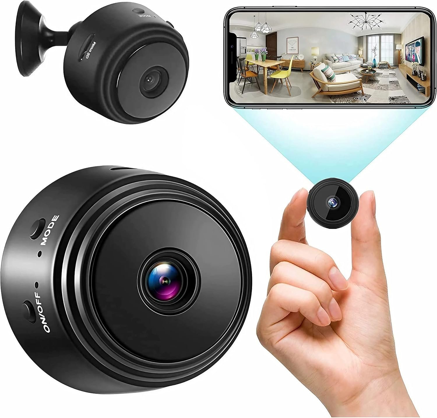 Mini Cámara de Seguridad WiFi 1080p: Tu Vigilante Discreto