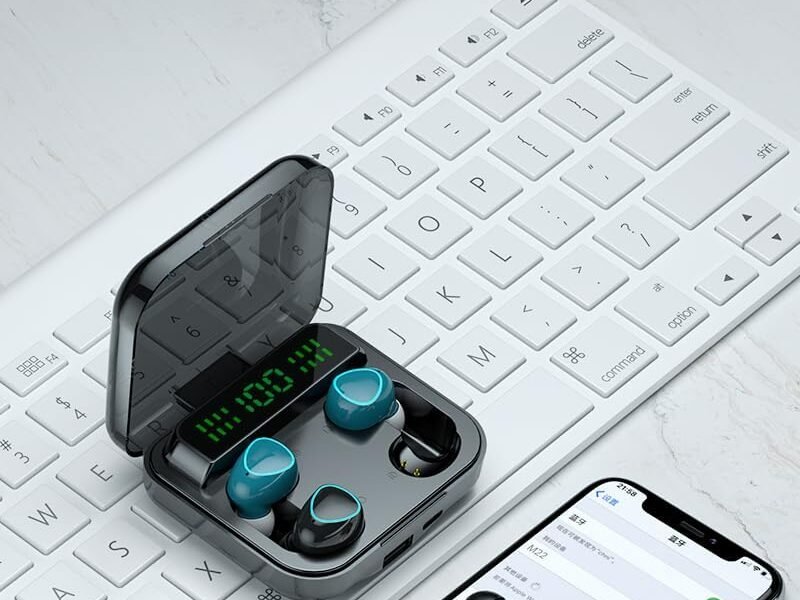 Auricular Bluetooth M22 Digital Indicator: Eleve Sua Experiência Auditiva ao Próximo Nível!