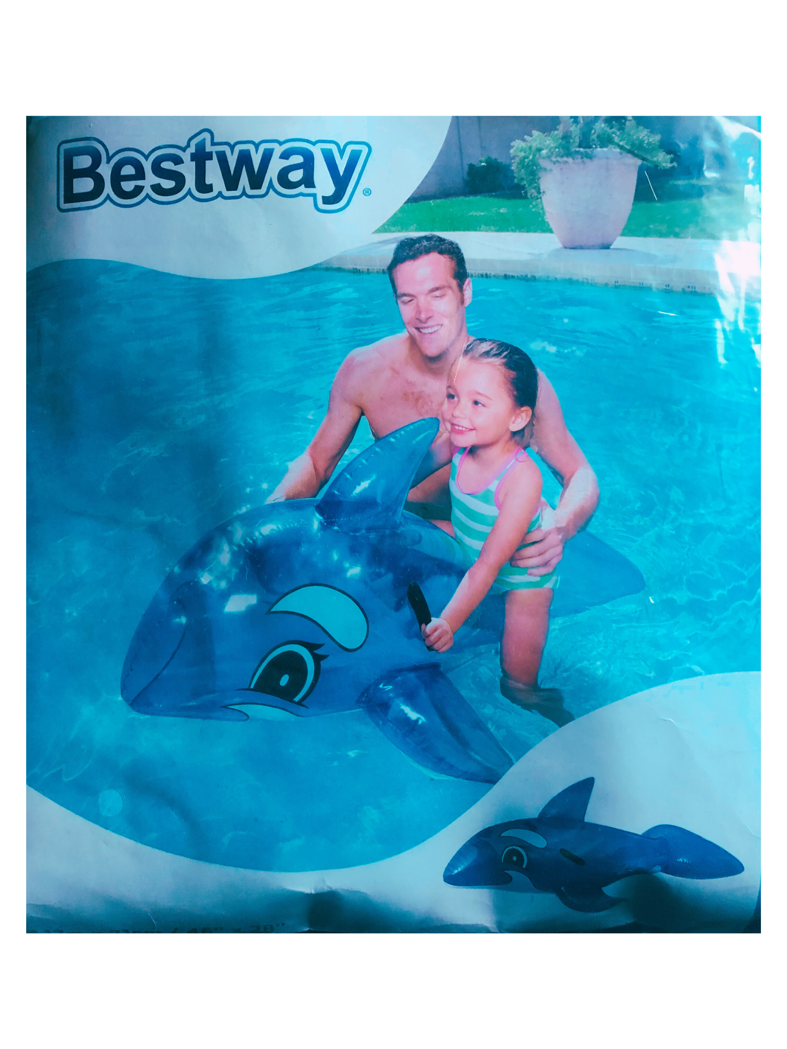Baleia Rider Transparente Bestway